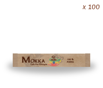 Café Mokka – Ethiopie – 100 sticks - Pure Origine - stick - lyophilisé
