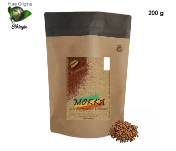 Café Mokka Ethiopie – Sachet 200g - Pure Origine - Café Lyophilisé