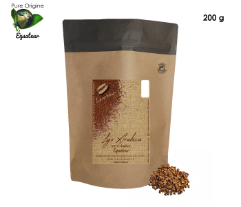 Café Mokka Ethiopie  – Sachet 200g - Pure Origine - Café Lyophilisé